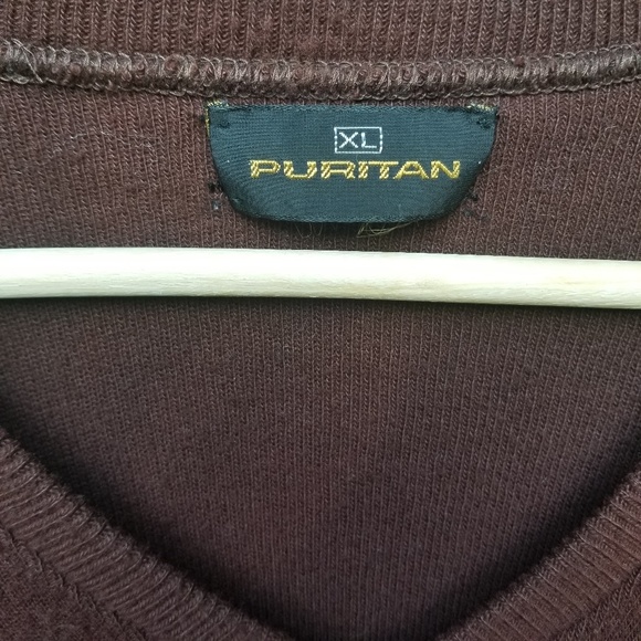 Vintage Brown V-neck Sweater by Puritan - Picture 7 of 8